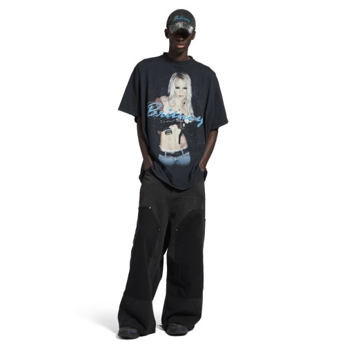 NIGO Balenciaga Men’s Women's Britney Spears Series Shrunk T-Shirt Summer Round Neck Solid Color Short Sleeve Top #nigo77649