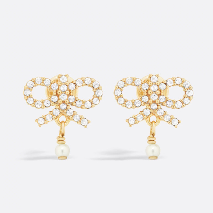 NIGO Le Nœud de Women's Openwork Design Crystal-Embellished Butterfly Stud Earrings Jewelry Accessories #nigo77641