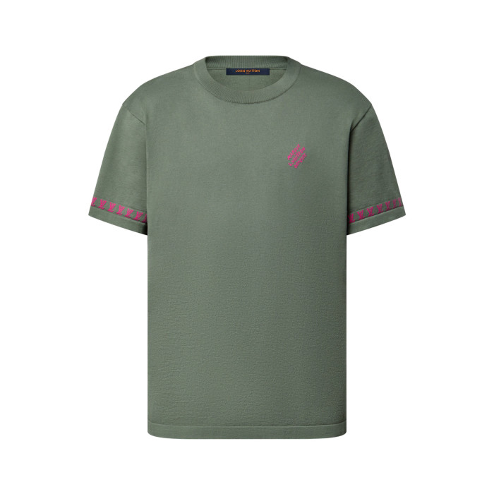 NIGO Louis Vuitton Men's Summer Jacquard Pattern Cotton Round Neck Short Sleeve T-Shirt #nigo77654