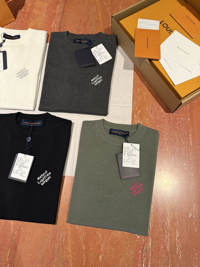 NIGO Louis Vuitton Men's Summer Jacquard Pattern Cotton Round Neck Short Sleeve T-Shirt #nigo77654