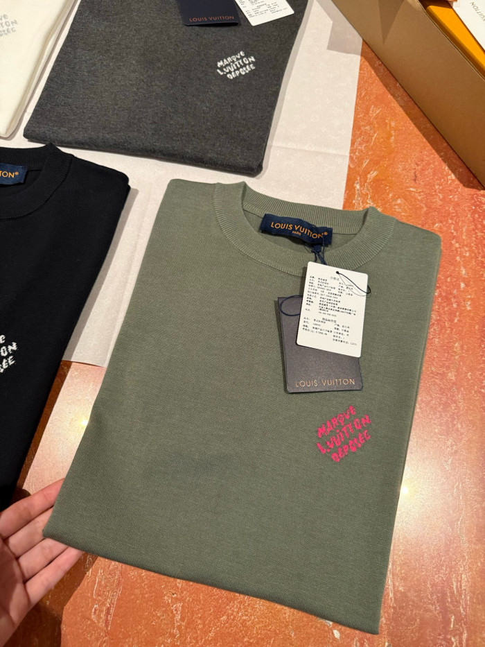 NIGO Louis Vuitton Men's Summer Jacquard Pattern Cotton Round Neck Short Sleeve T-Shirt #nigo77654