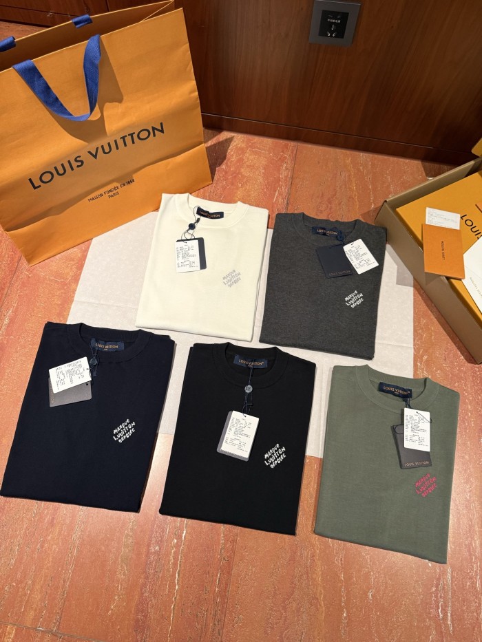 NIGO Louis Vuitton Men's Summer Jacquard Pattern Cotton Round Neck Short Sleeve T-Shirt #nigo77654