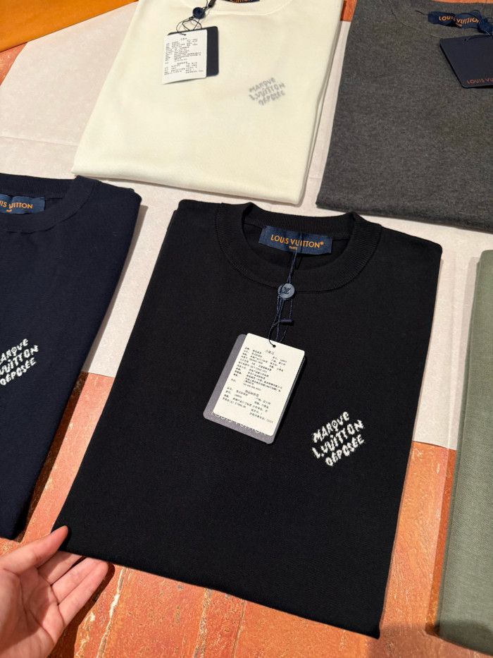 NIGO Louis Vuitton Men's Summer Jacquard Pattern Cotton Round Neck Short Sleeve T-Shirt #nigo77654
