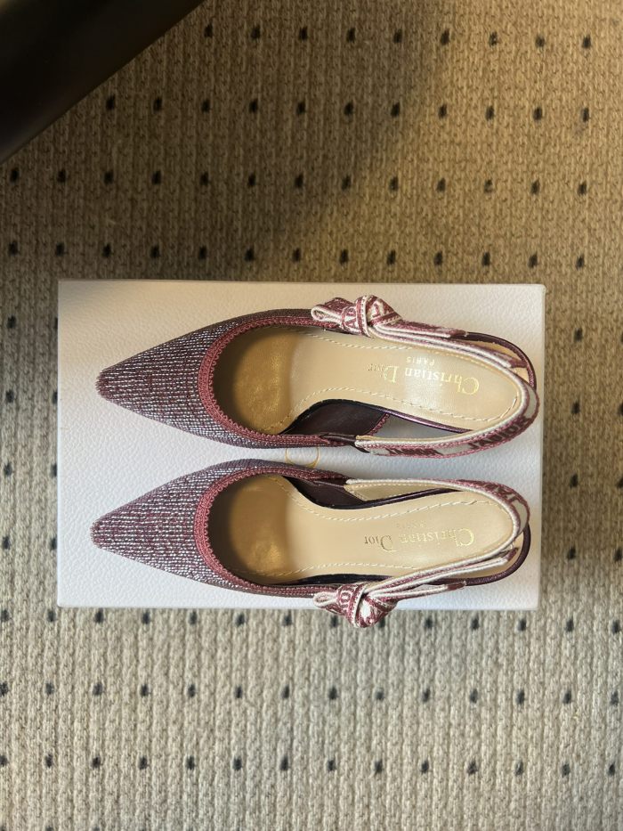 NIGO Dior J'Adior Women's Summer Solid Color Beaded Pointed Toe 10cm High Heel Sandals Shoes #nigo77656