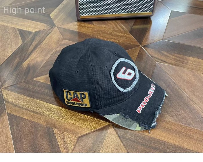 NIGO GRAILZ Men's Women's Trend Splicing Destruction Duck Tongue Hat Vintage Solid Color Embroidery Baseball Cap Accessories Ngvp #nigo1914