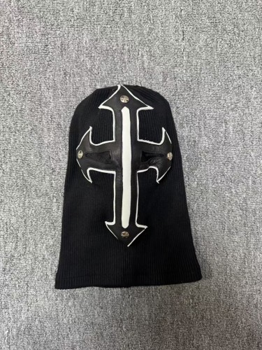 NIGO Men's Women's Opium Retro High Street Trend Cross Patchwork Leather Silver Buckle Styling Mask Headgear Cold Hat Ngvp #nigo1915
