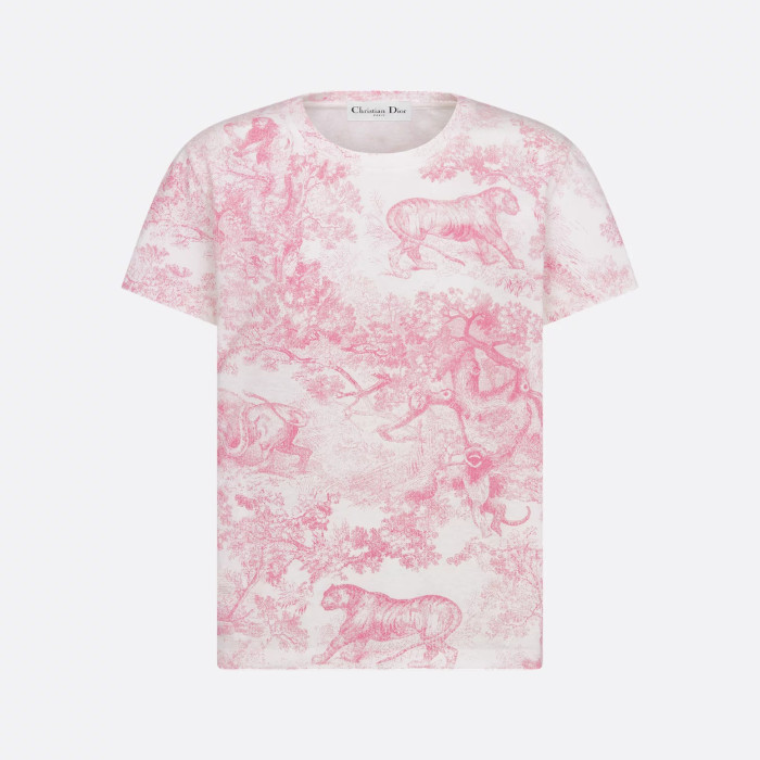 NIGO Dior Women's Summer Solid Color Animal Print Round Neck Cotton Short Sleeve T-Shirt #nigo77671