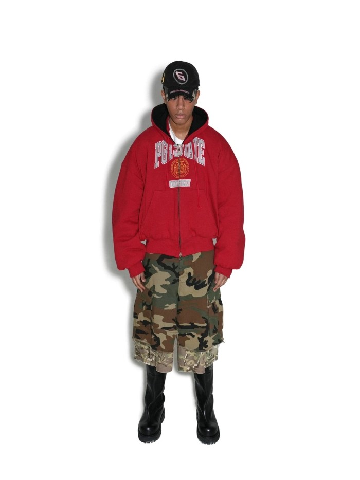 NIGO GRAILZ Project G/R Men's Summer Vintage Camouflage Layered Spliced Destruction Casual Pants Cotton Shorts Ngvp #nigo1918