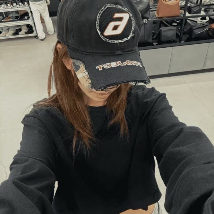 NIGO GRAILZ Men's Women's Trend Splicing Destruction Duck Tongue Hat Vintage Solid Color Embroidery Baseball Cap Accessories Ngvp #nigo1914