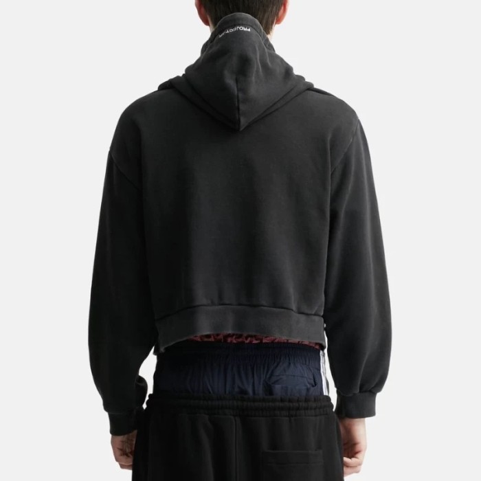 NIGO GRAILZ Project G/R Men's Women's Spring & Autumn Washed Vintage Aged Letter Printed Zipper Drawstring Cotton Hooded Sweatshirt Ngvp #nigo1916