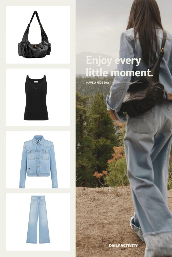 NIGO Dior Women's Spring/Autumn Solid Color Embroidered Bee Single-Breasted Long-Sleeved Denim Jacket and Flared Denim Pants Set Suit #nigo77672