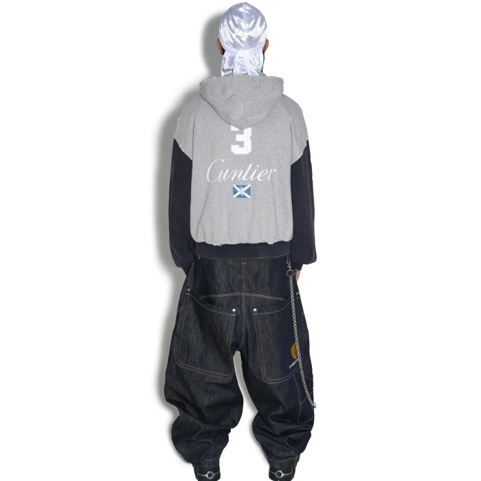 NIGO GRAILZ Project G/R Men's Colorblocking Old Vintage Embroidered War Horse Spring And Fall Cotton Zipper Hoodie Sweatshirt Ngvp #nigo1917