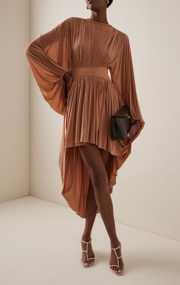 NIGO Zimmermann Women's Spring Summer Elegant Long Dress Fashion Temperament Bat Sleeve Long Dress Vacation Casual Dresses #nigo81391