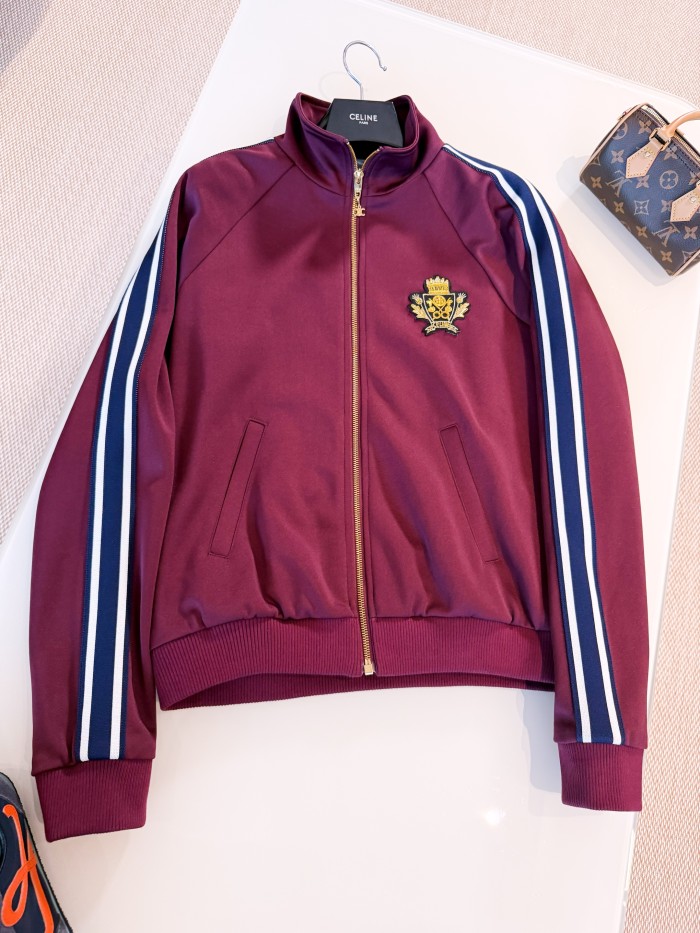 NIGO Celine Men's and Women's Spring/Autumn Embroidered Logo Solid Color High Neck Zipper Long Sleeve Jacket Drawstring Sports Pants Set Suit #nigo77673