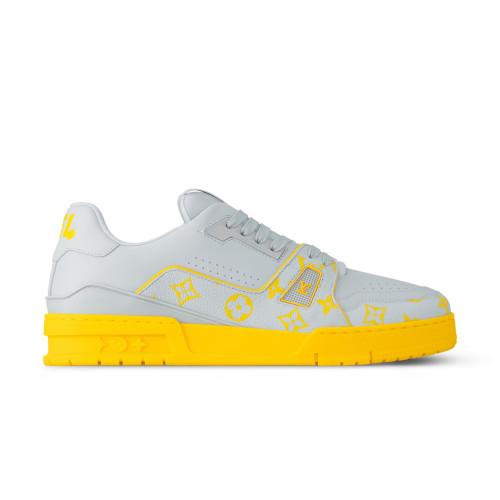 NIGO Louis Vuitton LV Trainer Men's Color-blocked Letter Print Pattern Cowhide Leather Low-top Lace-up Sneakers Shoes #nigo77669