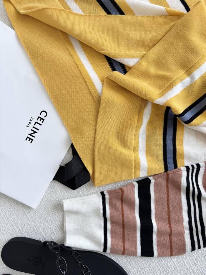 NIGO Celine Women's Spring/Summer Checkered Print Polo Neck Cotton Loose Fit Long Sleeve T-Shirt #nigo77683