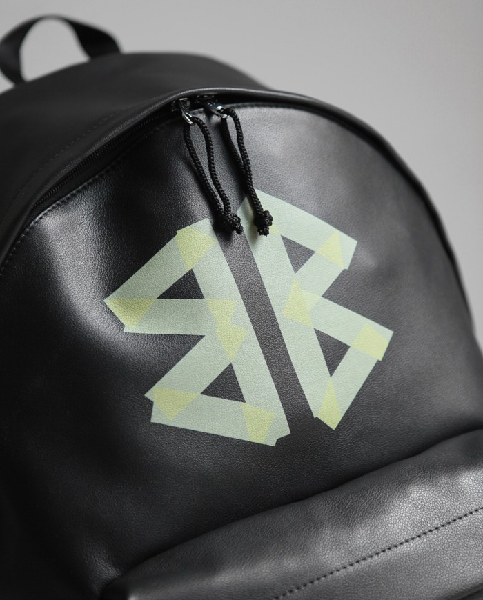NIGO Balenciaga Explorer Men's Letter Print Black Grained Cowhide Leather Backpack Bag Bags #nigo77713