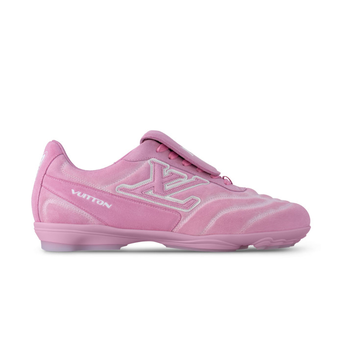 NIGO Louis Vuitton LV Footprint Soccer Men's And Women's Solid Color Suede Leather Round Toe Lace-up Low-top Sneakers Shoes #nigo77695