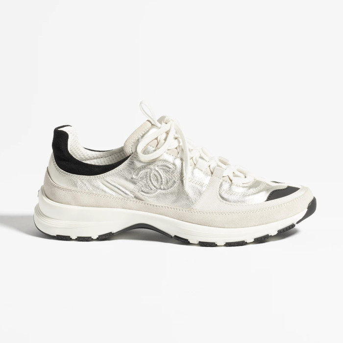 NIGO Chanel Women's Solid Color Round Toe Leather Low Top Lace-Up Sneakers Shoes #nigo77692