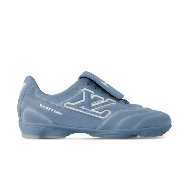 NIGO Louis Vuitton LV Footprint Soccer Men's And Women's Solid Color Suede Leather Round Toe Lace-up Low-top Sneakers Shoes #nigo77695