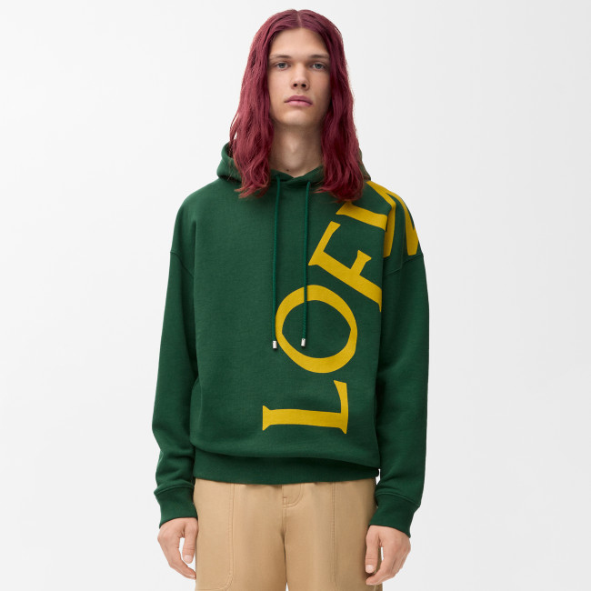 NIGO Loewe Women's Solid Color Letter Print Cotton Drawstring Long Sleeve Hoodie Hooded Hoodie #nigo77717