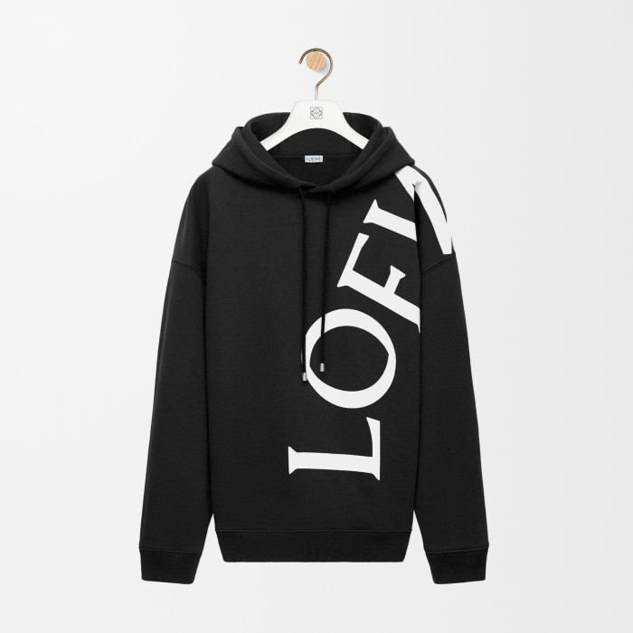 NIGO Loewe Women's Solid Color Letter Print Cotton Drawstring Long Sleeve Hoodie Hooded Hoodie #nigo77717