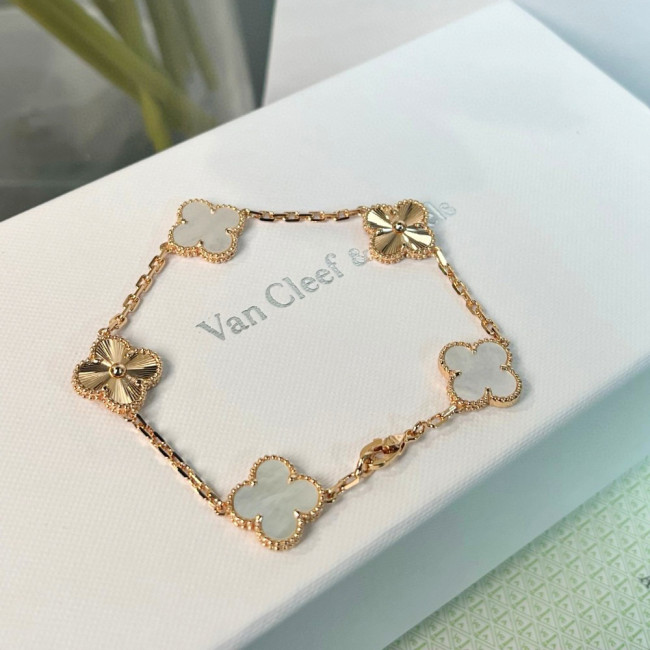 NIGO Van Cleef&Arpels Women's Solid Color Fashion 5 Four Leaves Lucky Patterns Jewelry Accessories #nigo77725