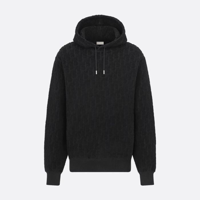 NIGO Dior Men's Spring/Autumn Solid Colour Letter Jacquard Drawstring Long Sleeve Hoodie Hooded #nigo77724