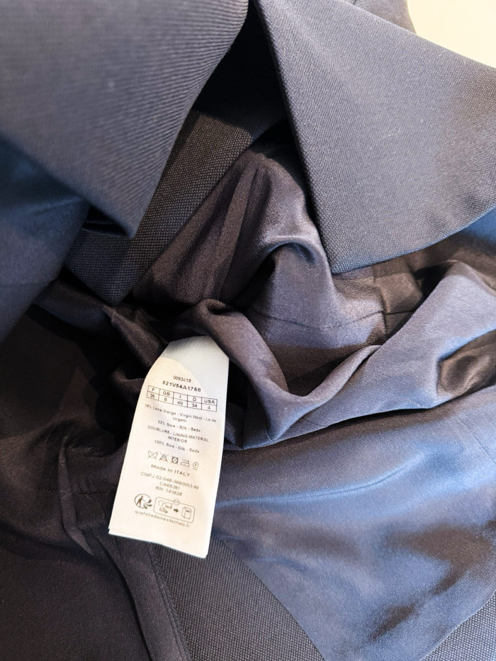 NIGO Dior Women's Spring And Fall Wool Silk Blend Solid Color Double-Breasted Loose Blazer Jacket Ngvp #nigo1939