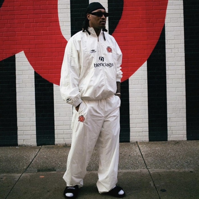 NIGO Balenciaga Paris Soccer Tracksuit Men's Spring/Autumn Solid Color Tech Poplin Zipper Long Sleeve Jacket Casual Drawstring Pants Set Suit #nigo77747
