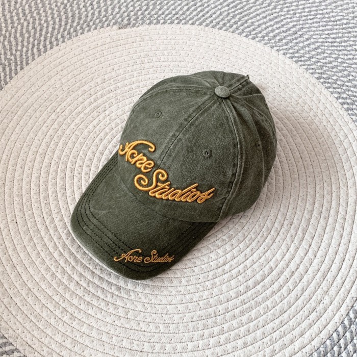 NIGO Acne Studios Men's And Women's Solid Color Embroidered Letter Print Cotton Baseball Cap Hat #nigo77755