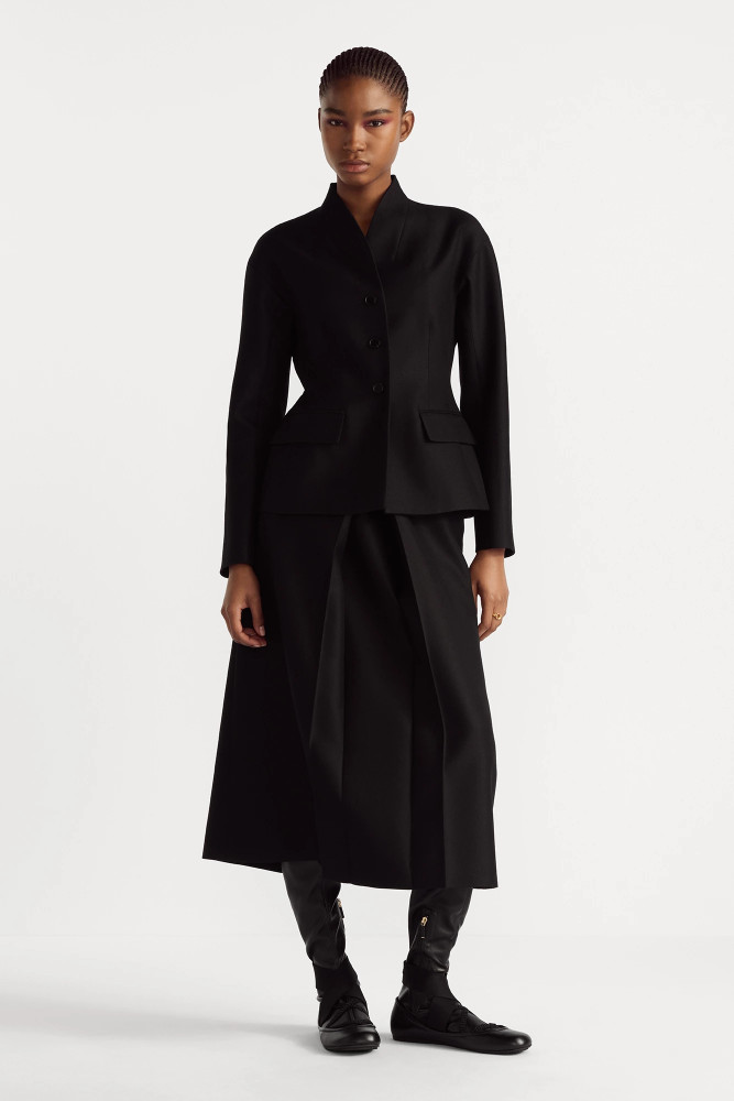 NIGO Dior Women's Spring & Autumn Wool & Silk Pure Color Single Breasted Long Sleeve Blazer Jacket Fitted Coat Ngvp #nigo1936
