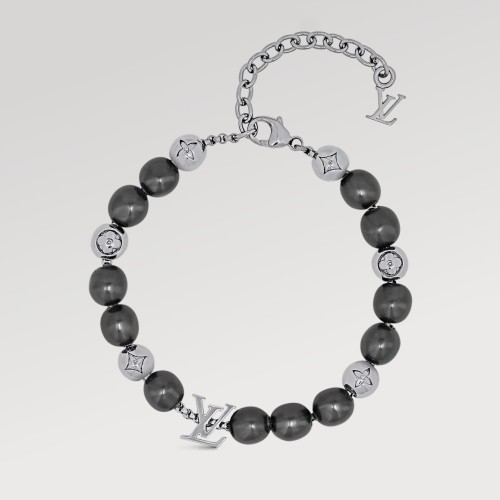NIGO Louis Vuitton MONOGRAM PEARLS Men's and Women's Solid Color Resin Beaded Bracelet Jewelry Accessories #nigo77729