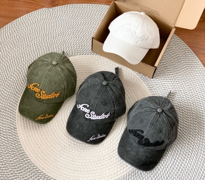 NIGO Acne Studios Men's And Women's Solid Color Embroidered Letter Print Cotton Baseball Cap Hat #nigo77755