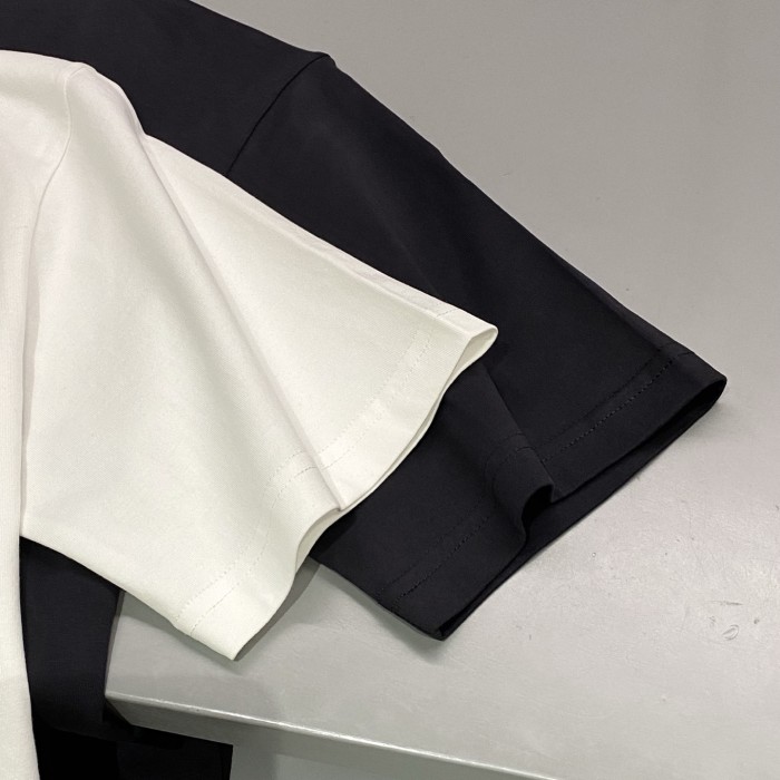 NIGO Balenciaga Men's Summer Solid Color Letter Print Round Neck Cotton Short Sleeve T-Shirt #nigo77751