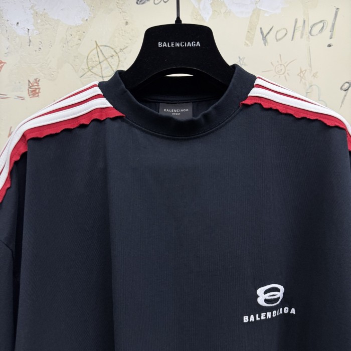 NIGO Balenciaga UNITY SPORTS ICON Men's Summer Solid Color Crew Neck Cotton Short Sleeve Silhouette T-Shirt #nigo77742