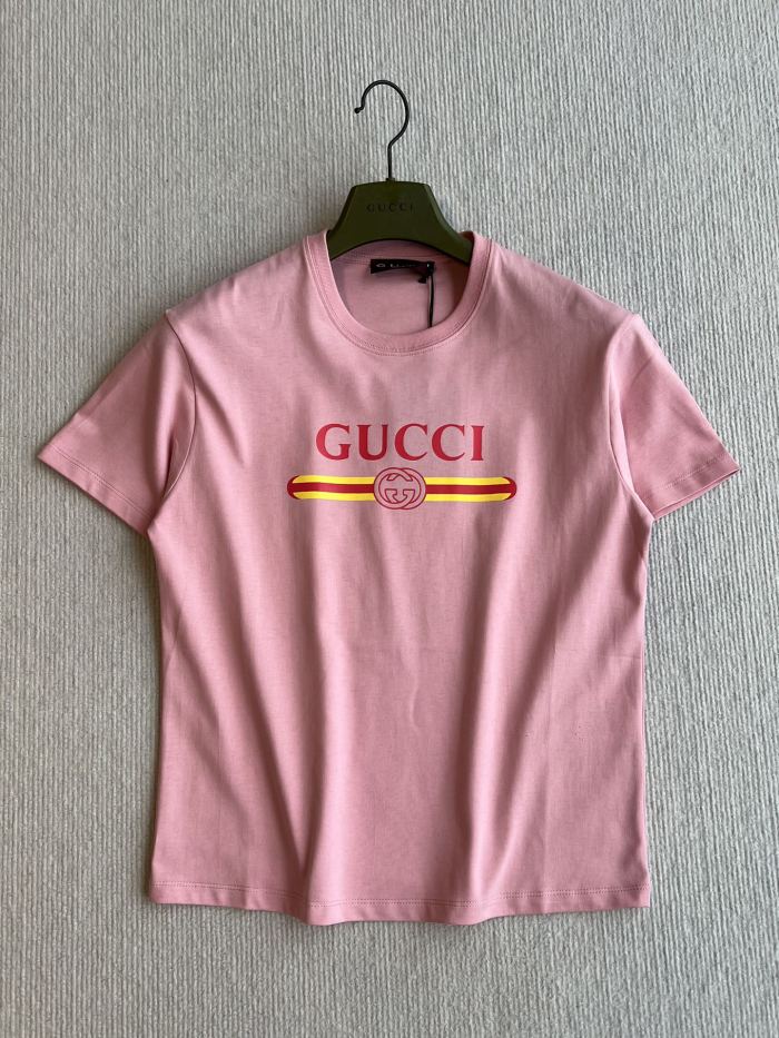 NIGO Gucci Women's Summer Solid Color Cotton Printed Round Neck Short Sleeve T-Shirt #nigo77784