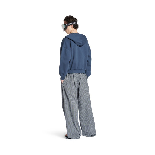 NIGO Balenciaga Men's Four Seasons Checked Cotton And Linen Blend Tracksuit Pants Elastic Waist Drawstring Solid Color Loose Casual Wide Leg Pants Ngvp #nigo1947