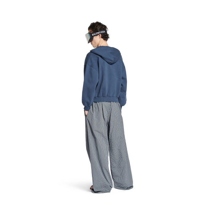 NIGO Balenciaga Men's Four Seasons Checked Cotton And Linen Blend Tracksuit Pants Elastic Waist Drawstring Solid Color Loose Casual Wide Leg Pants Ngvp #nigo1947