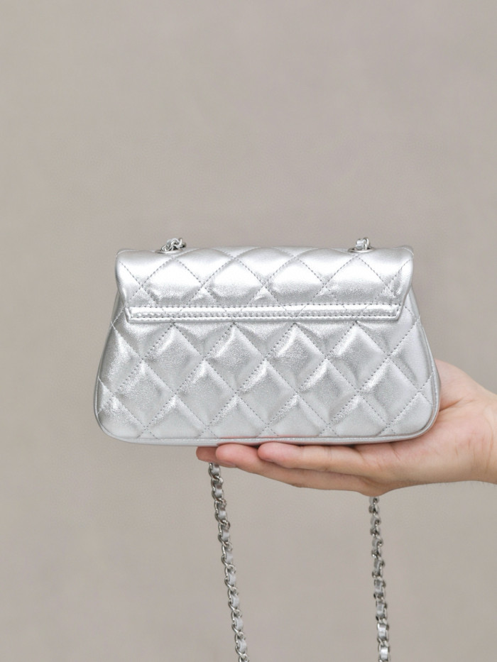 NIGO Chanel Women's Solid Color Diamond Pattern Sheepskin Chain Shoulder Strap Crossbody Bag Bags #nigo77781