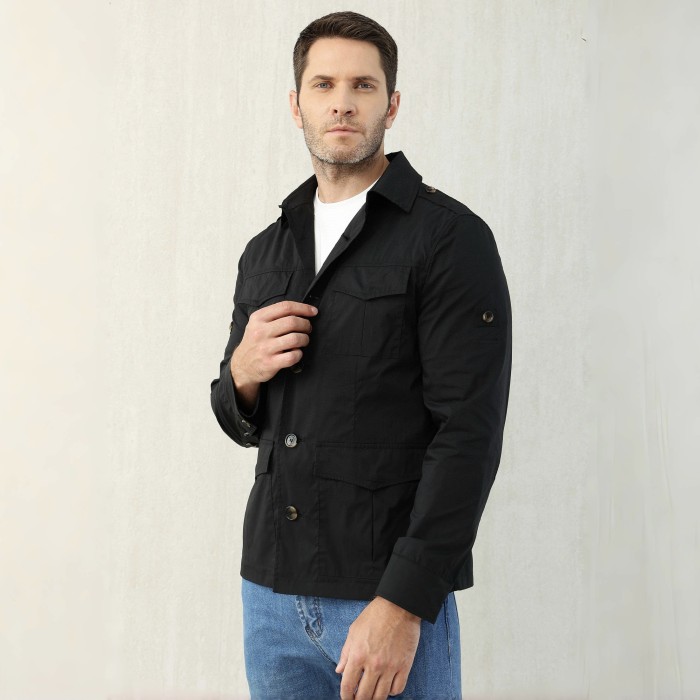 NIGO Brunello Cucinelli Men's Spring & Fall Lightweight Water-Resistant Techno Cotton Unlined Safari Jacket Solid Color Lapel Single Breasted Shirt Style Jacket Ngvp #nigo1946