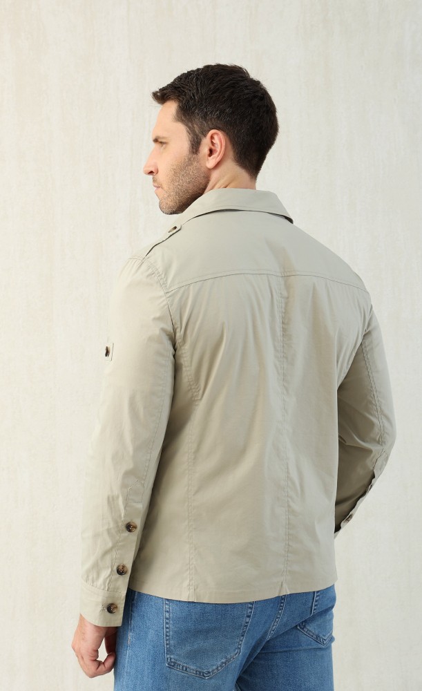 NIGO Brunello Cucinelli Men's Spring & Fall Lightweight Water-Resistant Techno Cotton Unlined Safari Jacket Solid Color Lapel Single Breasted Shirt Style Jacket Ngvp #nigo1946