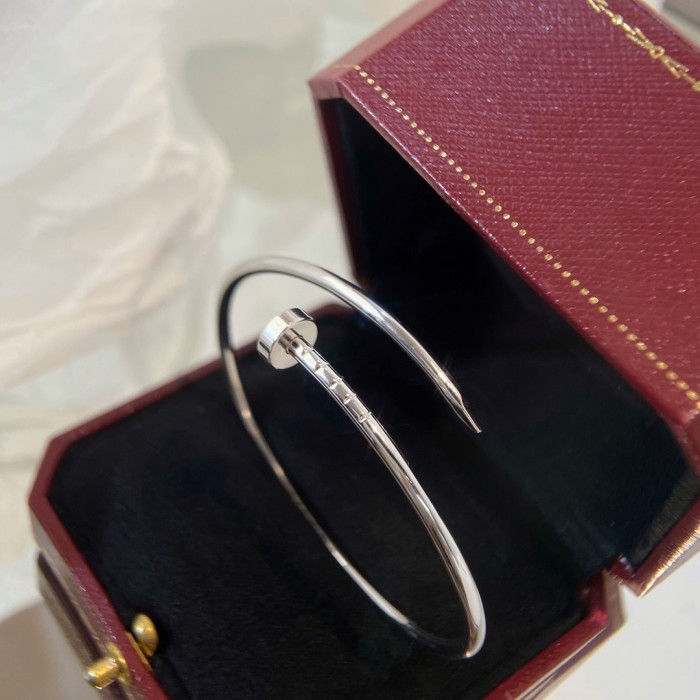 NIGO Cartier Juste Un Clou Women's Solid Color Stud-Shaped Silver Bracelet Jewelry Accessories #nigo77787