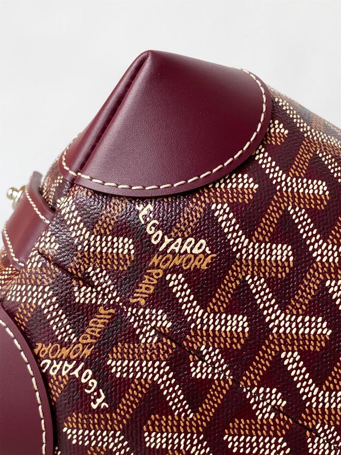 NIGO GOYARD Men's and Women's Solid Color Printed Zipper Leather Handbag Storage Bag Bags #nigo77775