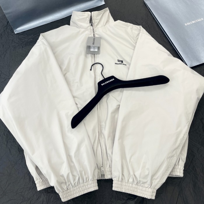 NIGO Balenciaga Men's Spring/Autumn Solid Color Embroidered Logo Print Zipper Long Sleeve Jacket #nigo77782