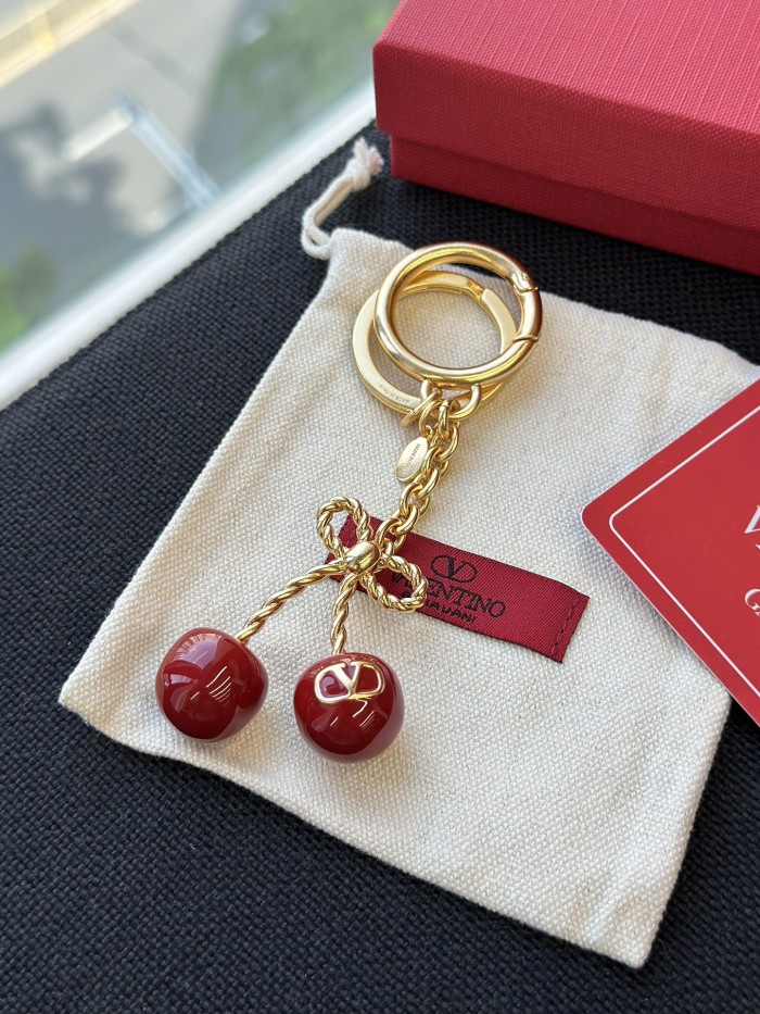 NIGO Valentino CHEZ Women's Metal And Enamel Cherry Shaped Bag Charm And KeyRing Accessories #nigo77773