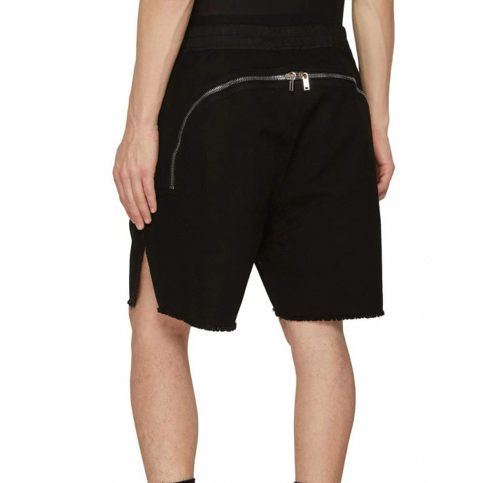 NIGO Rick Owens Men's Spring/Summer Drawstring Tie Mid Waist Cotton Solid Color Loose Casual Shorts Back Zipper Ngvp #nigo1951