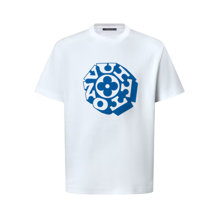 NIGO Louis Vuitton Men's And Women's Summer Solid Color Logo Pattern Printed Round Neck Cotton Short Sleeved T-shirt #nigo77812