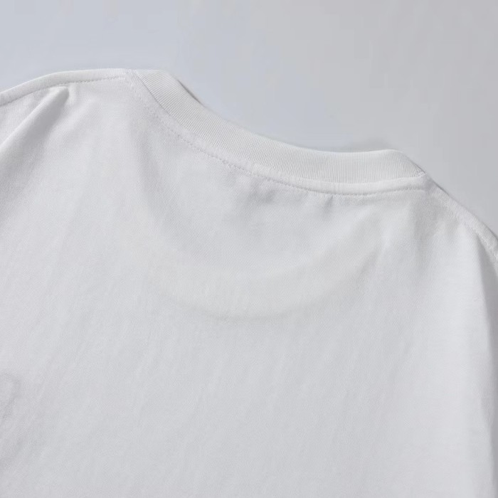 NIGO Loewe Men's and Women's Solid Color Embroidered Logo Print Round Neck Cotton Short Sleeve T-Shirt #nigo77814