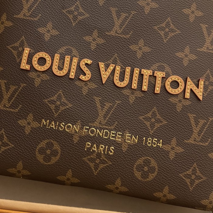 NIGO Louis Vuitton Women's Letter Logo Printed Leather Tote Bag Shopper Tote Handbags Bags #nigo77792